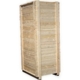 A tall wooden crate designed for industrial shipping and wood packaging solutions.