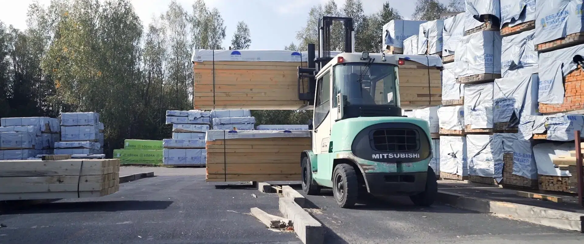 Forklift handling of timber
