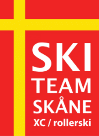 Das Logo des Ski Team Skåne unter dem Abschnitt Sponsoring der GLF Gruppe.
