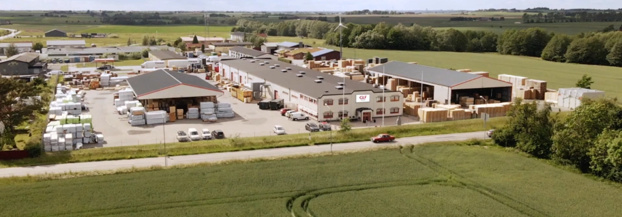 Vue aérienne du site GLF à Genarp